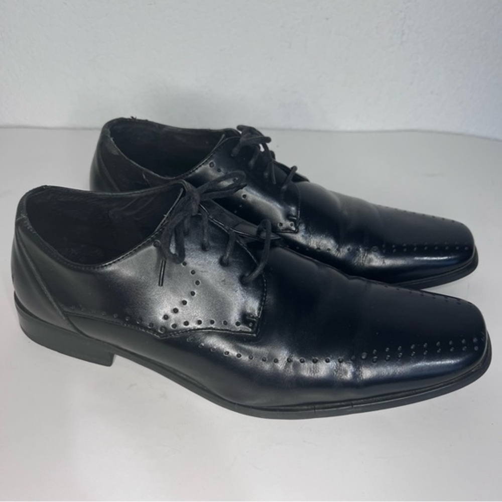 Stacy Adams Black Leather Men's Dress Oxfords Size 10